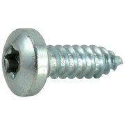 MIDWEST FASTENER Sheet Metal Screw, #14 x 3/4 in, Zinc Plated Steel Pan Head Torx Drive, 15 PK 37092